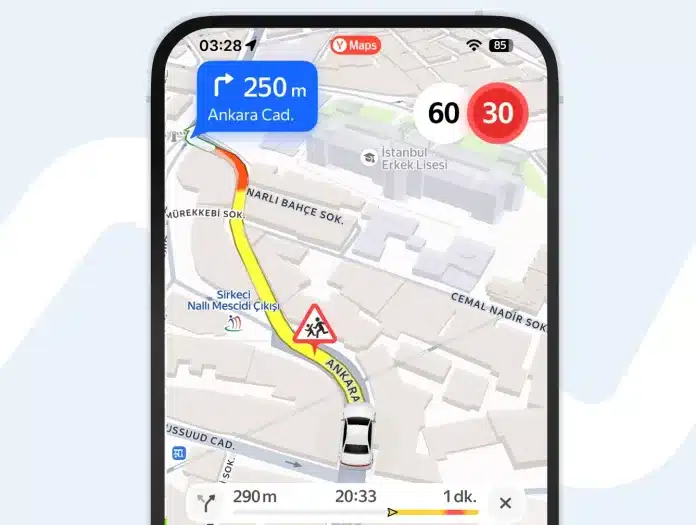 Yandex Navigasyon, Türkiye'deki sürücülere yönelik önemli bir güvenlik özelliğini devreye aldı.